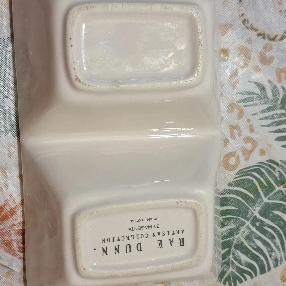 Rae Dunn Cream Vanity Tray with Eyelash and Quote